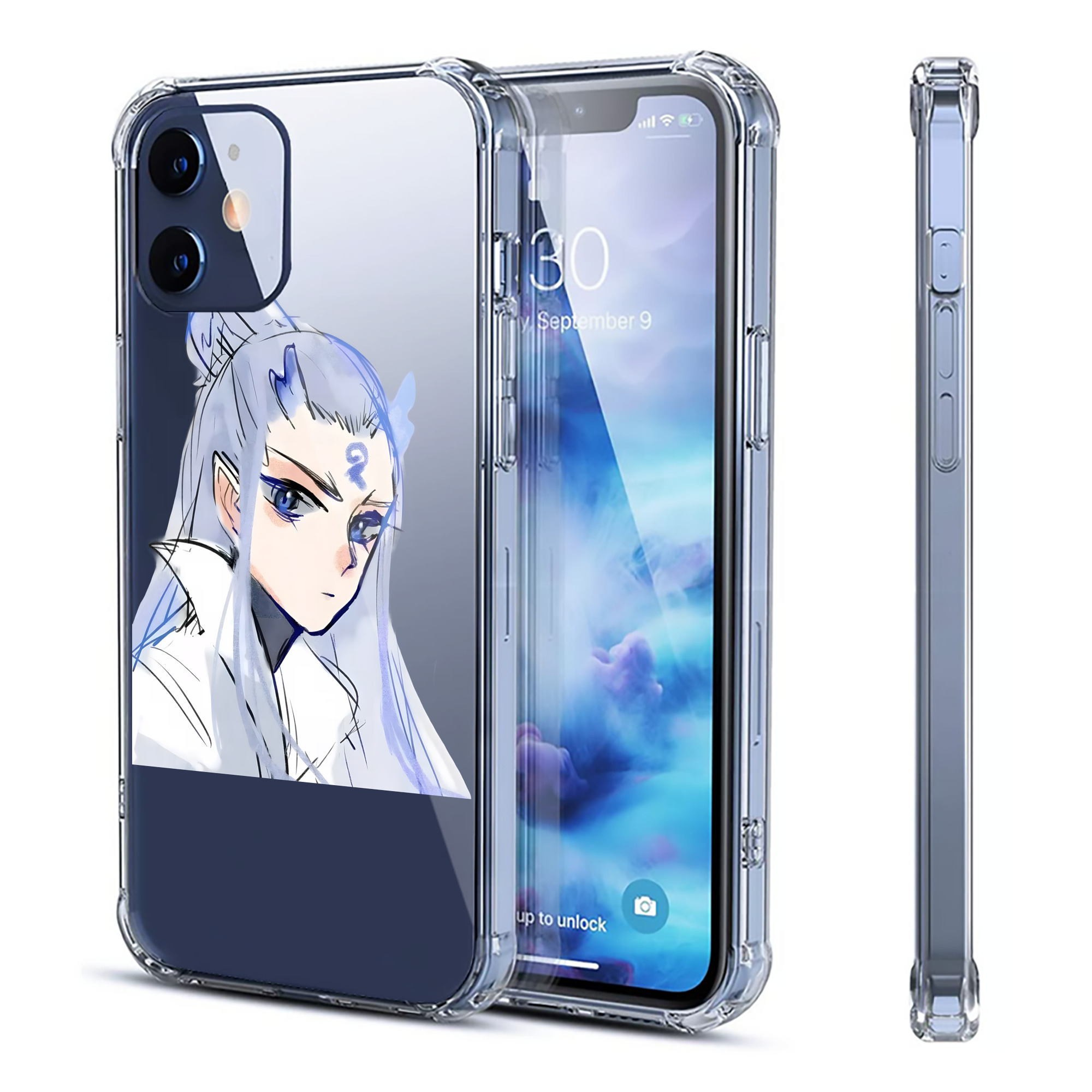 （画像用） Ne Zha 2 ナタ 魔童の大暴れ 【iPhone 12シリーズ対応】透明スマホケース（クリアソフトケース）